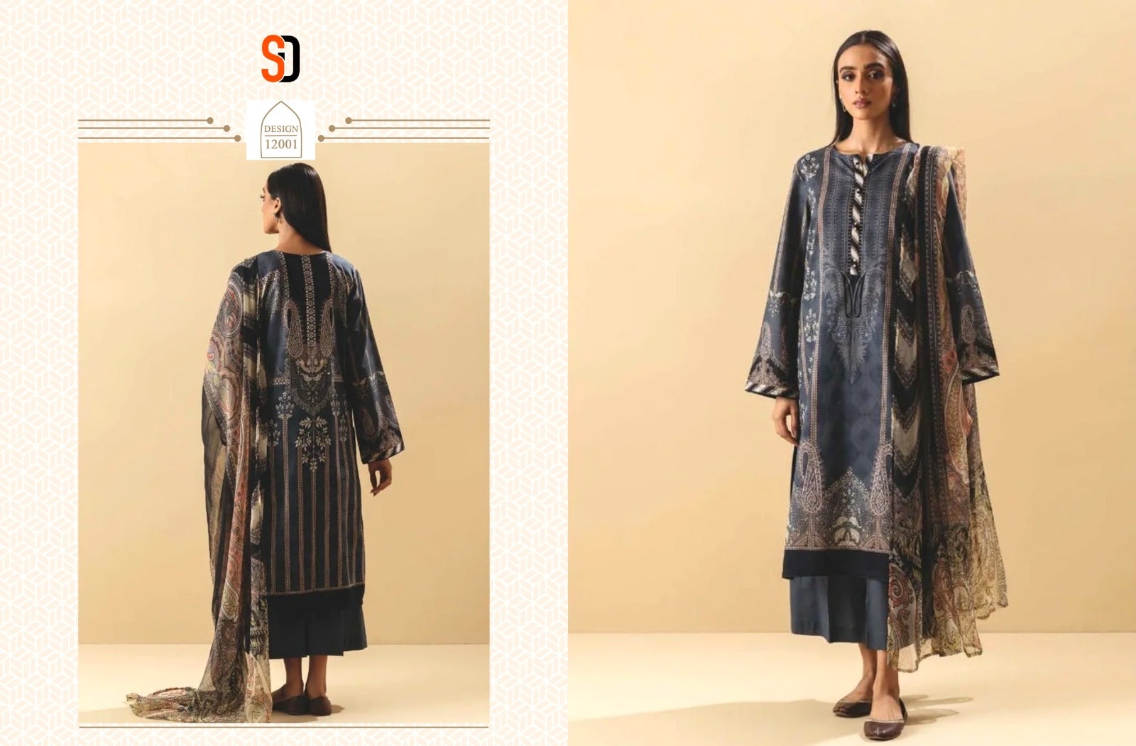 Shraddha Vintage Vol 12 Pakistani Salwar Suits With Cotton Dupatta Set